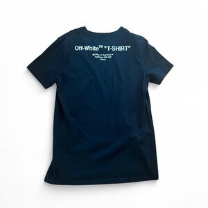 Off White Virgil Abloh Logo Tee 2018 Women’s M EUC Black